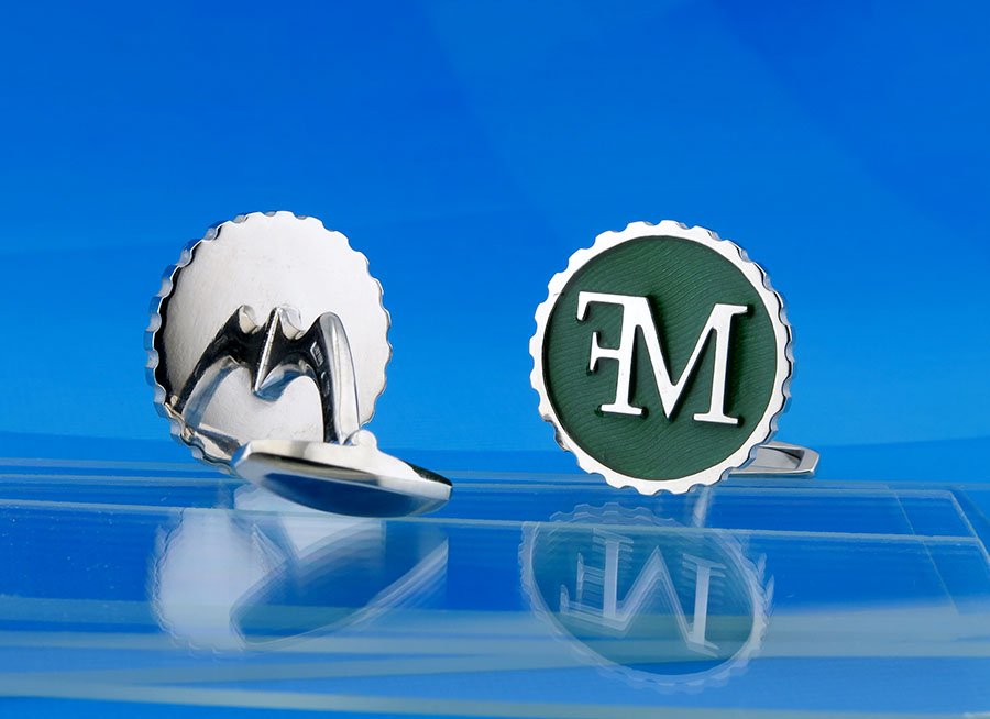 Запонки с логотипом МФ