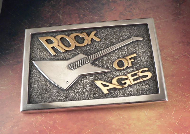 Пряжка из серебра "Rock"
