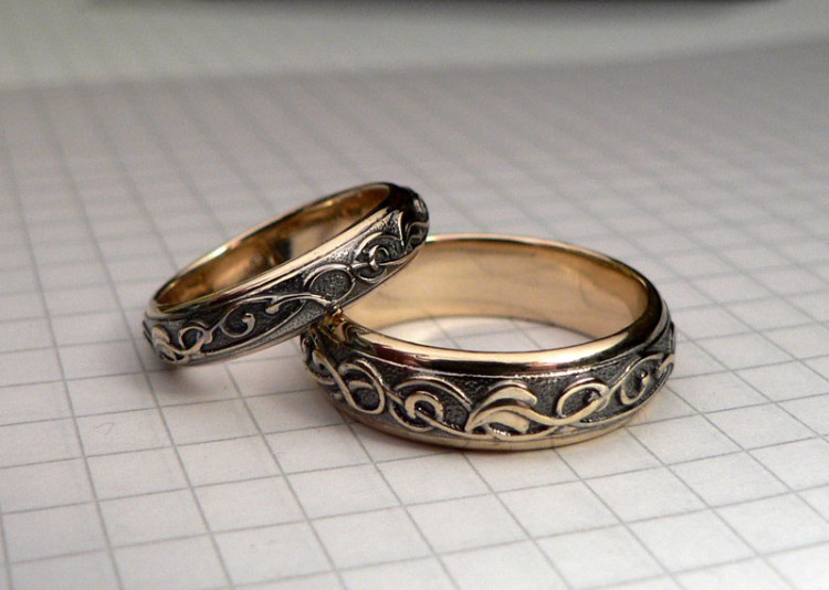 Эксклюзивные обручальные кольца из золота