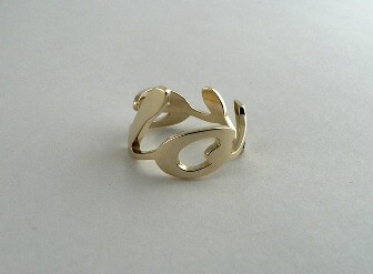 Эксклюзивное кольцо "LOVE" изготовлено из золота 585 | Ювелирная Коллекция