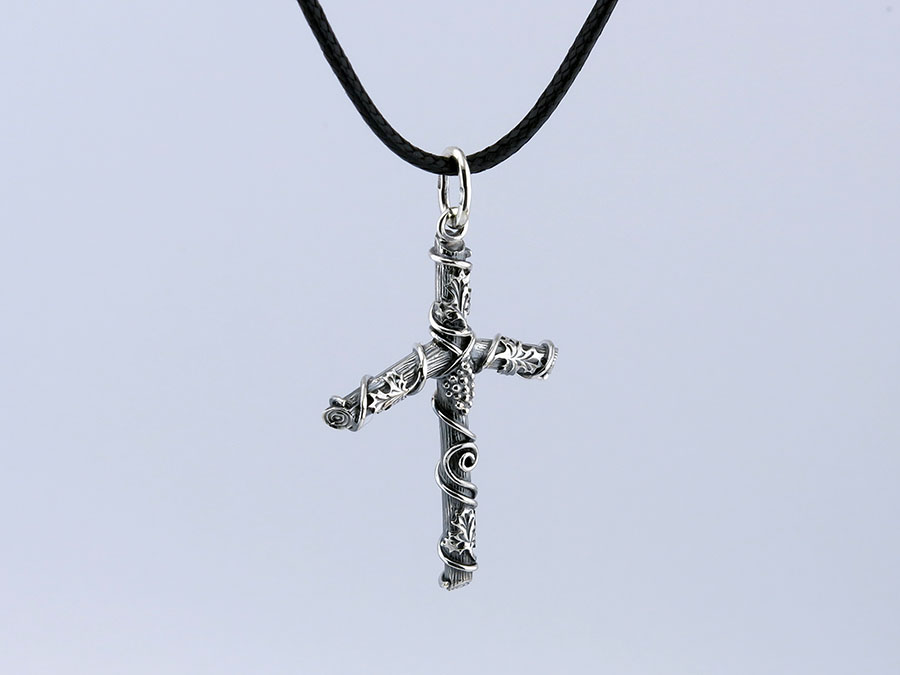 Грузинский крест "Нино" из серебра