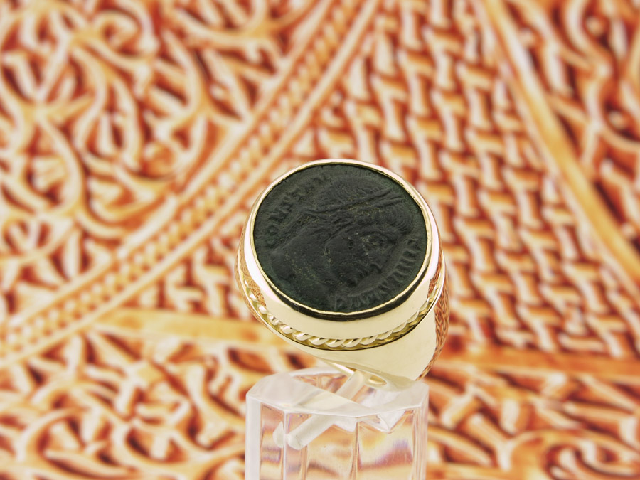 Перстень с Римской монетой на заказ