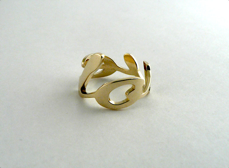 Эксклюзивное кольцо "LOVE" изготовлено из золота 585 | Ювелирная Коллекция