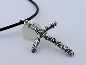 Грузинский крест "Нино" из серебра